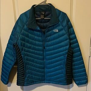 The North Face Teal Thin Puffer Jacket